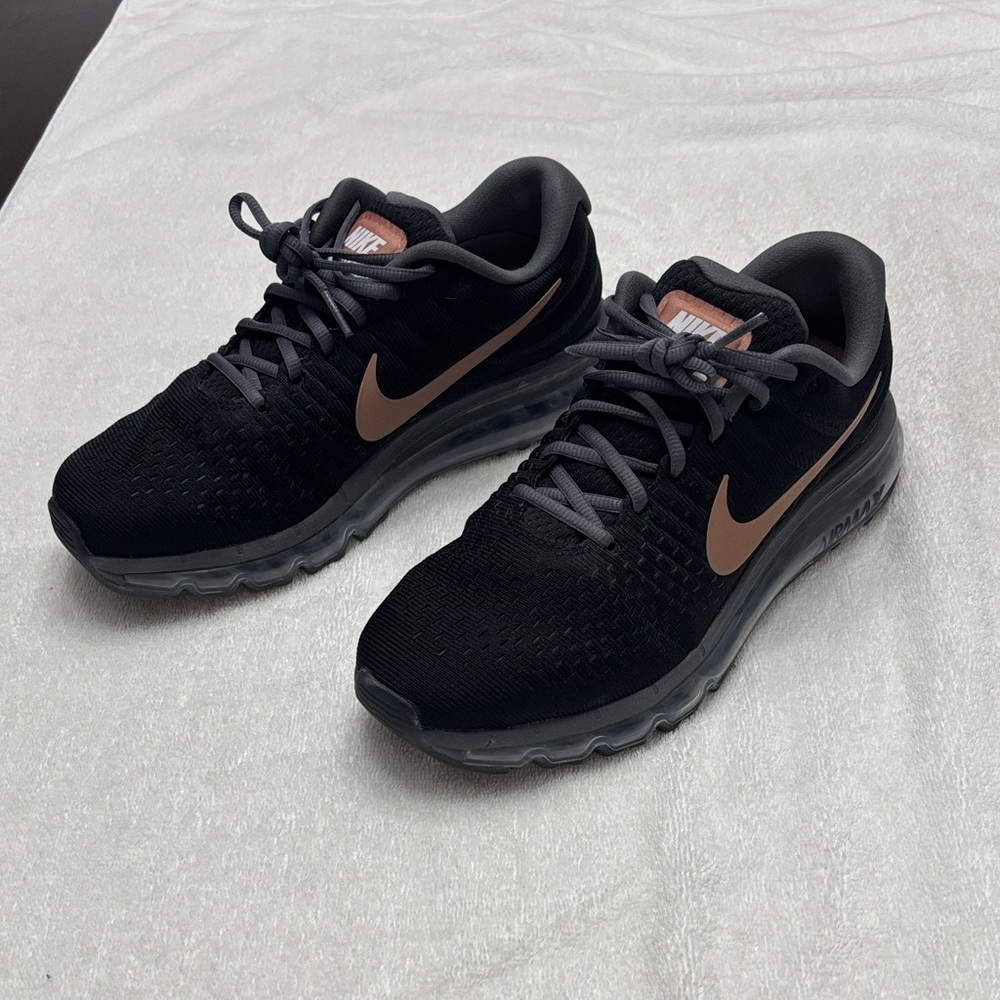 Nike Black and Copper Athletic Shoes